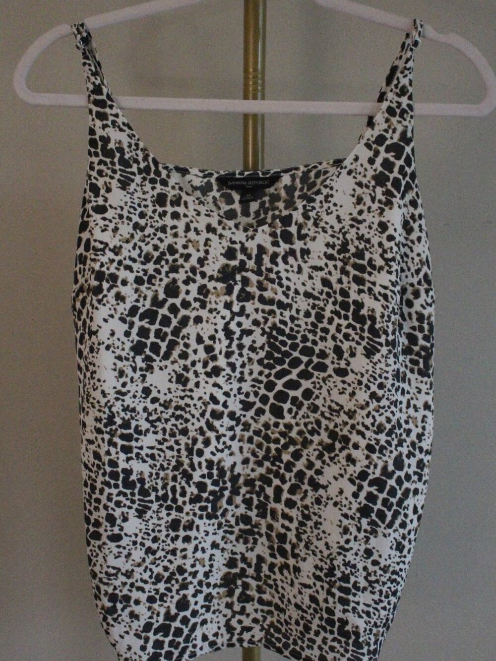 Women's Animal Print Banana Republic Tank Top, Size Medium